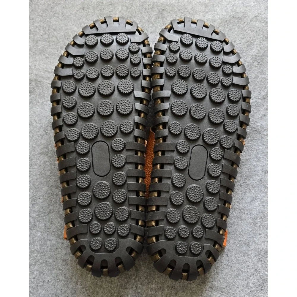 Ceville Men's Casual Woven Leather Thong Gladiator Sandals Size 10.5 / 11 NWOB